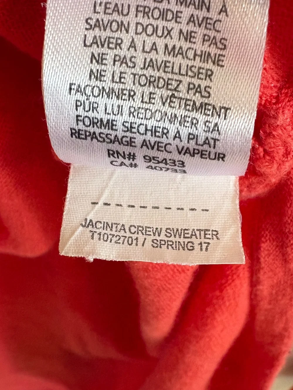 Toad & Co Jacinta‎ Wool Blend Crew Sweater Coral Medium